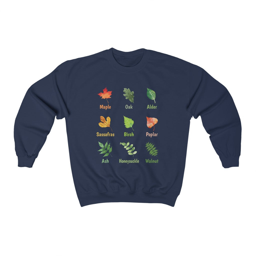 Oak Leaf Fall Leaves T-shirt | Autumn Garden Teacher Gifts | Unisex Crewneck Sweatshirt