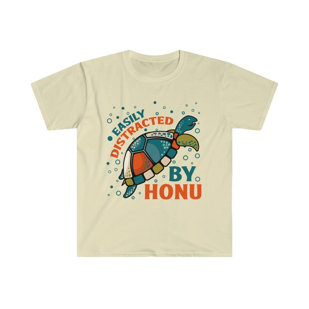 Distracted By Sea Turtles Beach Bum Shirt | Hawaiian Shirt | Unisex Soft Style T-Shirt