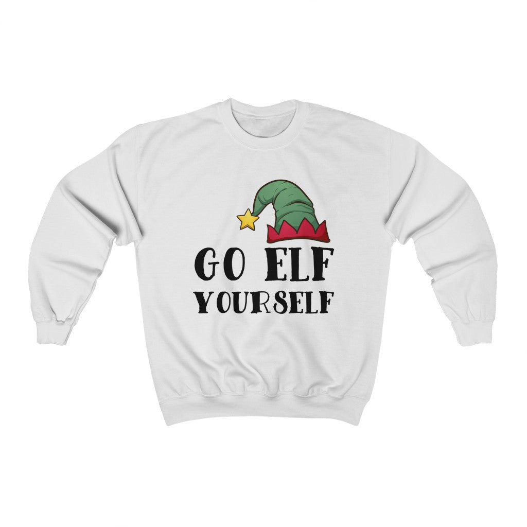 Elf Yourself Funny Christmas Shirt | Mature Christmas Gift | Unisex Crewneck Sweatshirt
