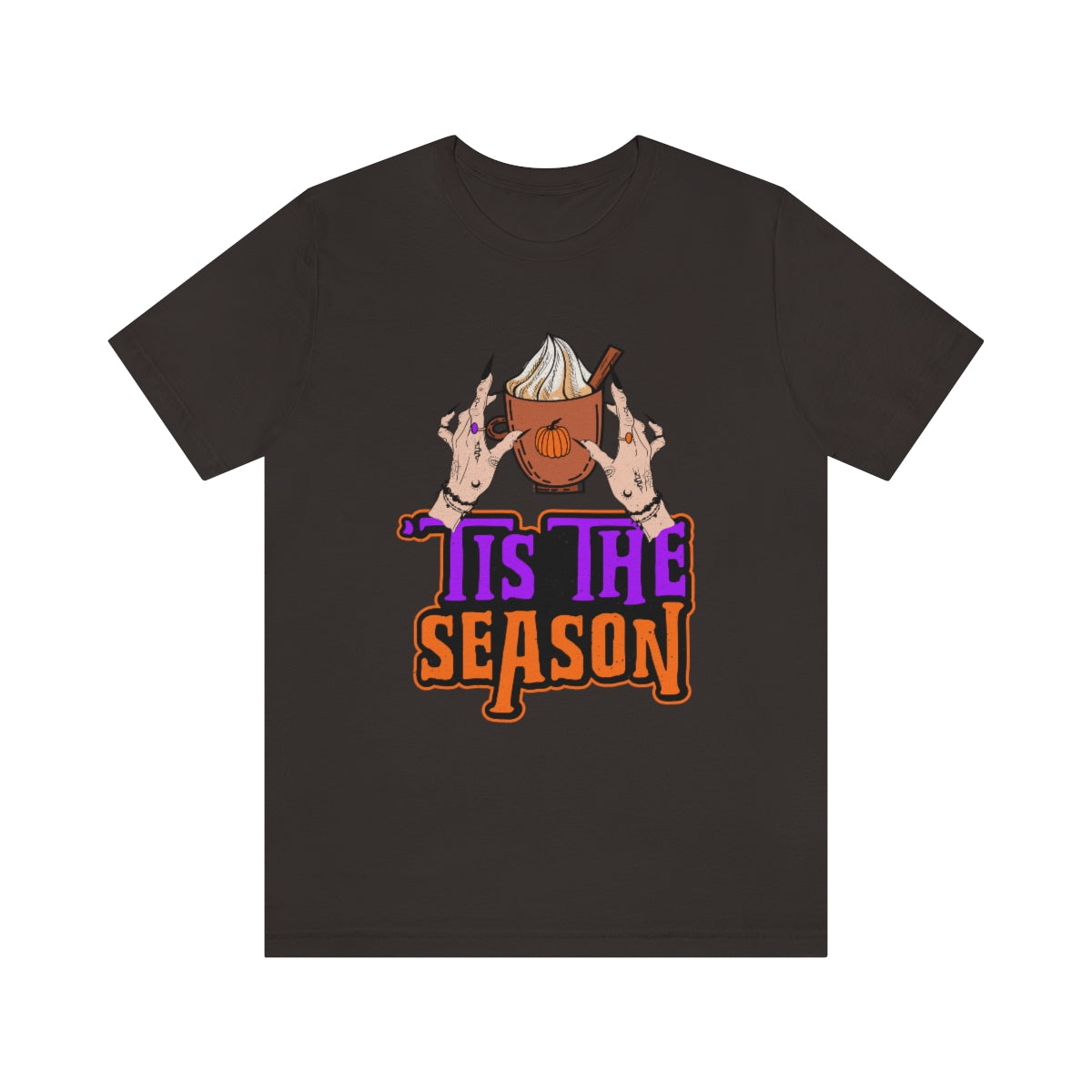 Tis the Season Pumpkin Spice Witch Shirt | Halloween Shirt | Coffee Shirt | Unisex Jersey T-shirt