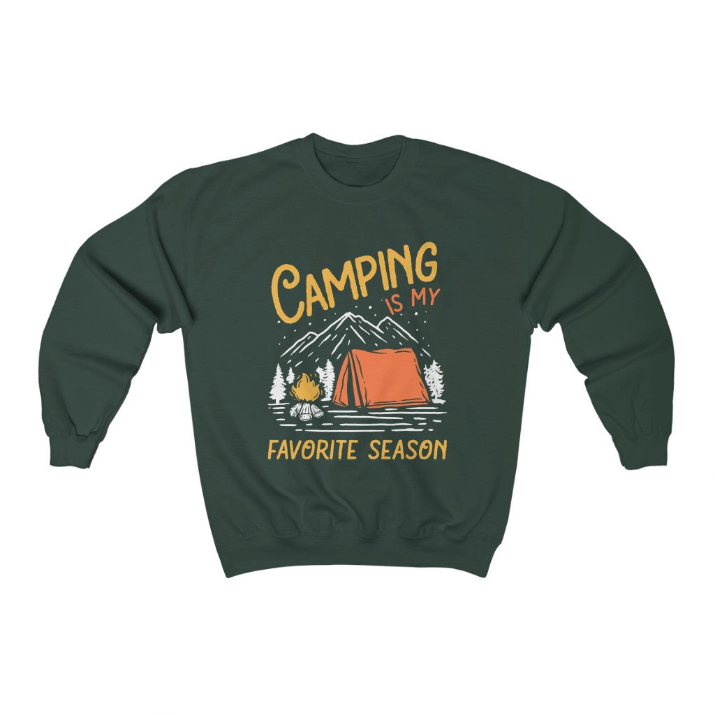 Camping Season Outdoor Adventure Shirt | Camping Gift | Unisex Crewneck Sweatshirt