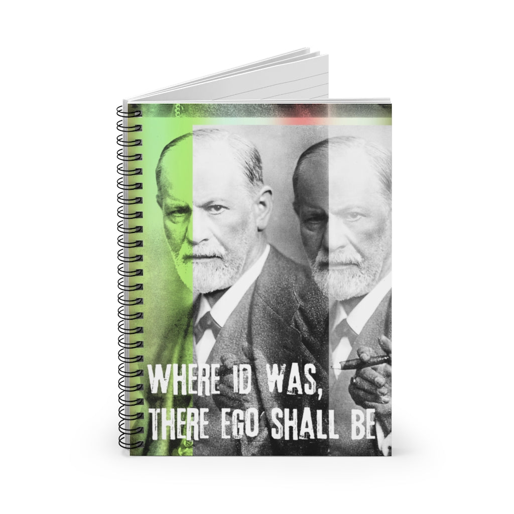 Freud Pop Art Spiral Journal Notebook | Sigmund Freud School Psychology Gift