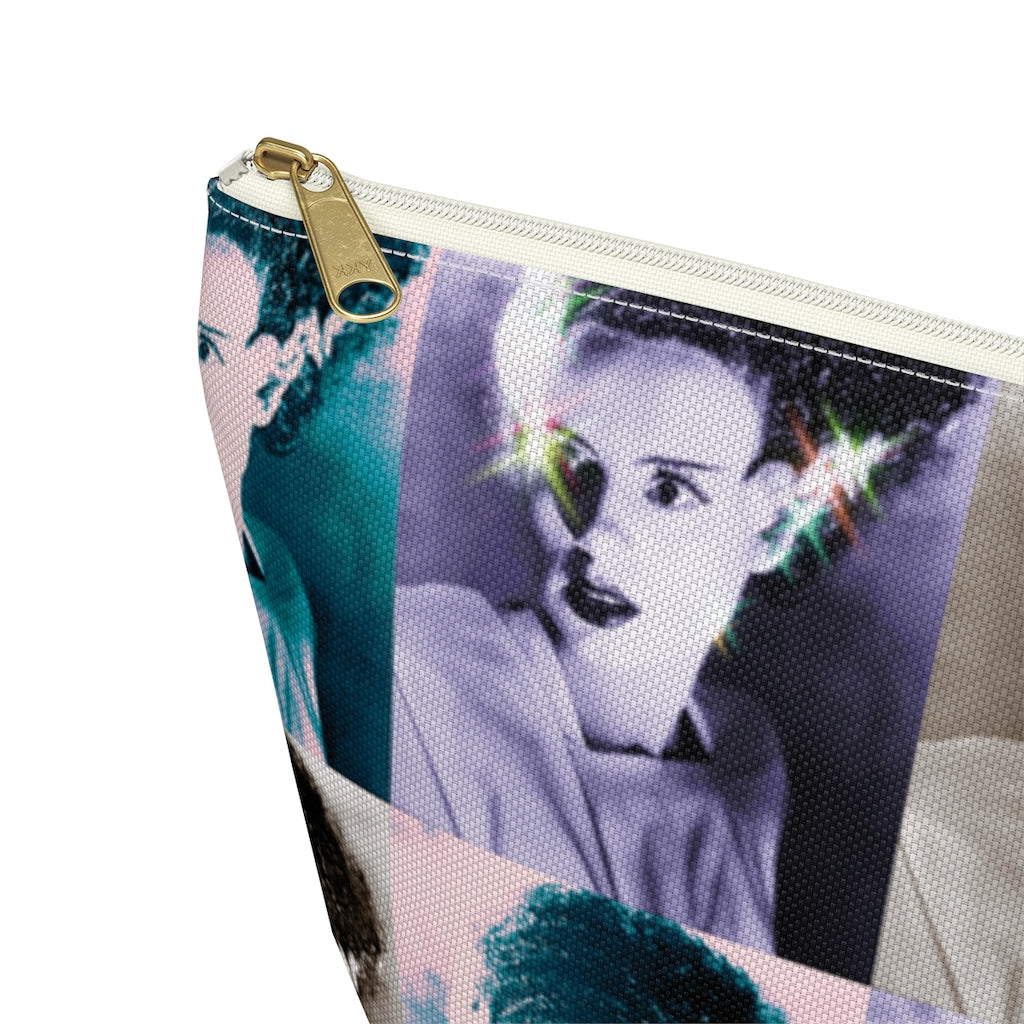 Bride of Frankenstein Makeup Cosmetic Bag | Halloween Gifts | Accessory Pouch with T-Bottom