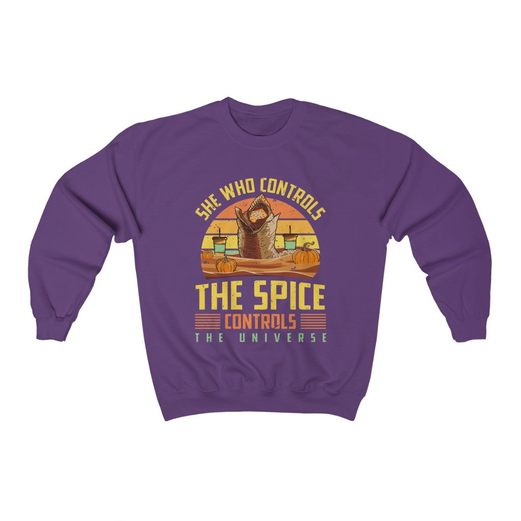 Dune Pumpkin Spice Funny Fall Shirt | Sci Fi Dune Gift | Gift For Her | Unisex Crewneck Sweatshirt