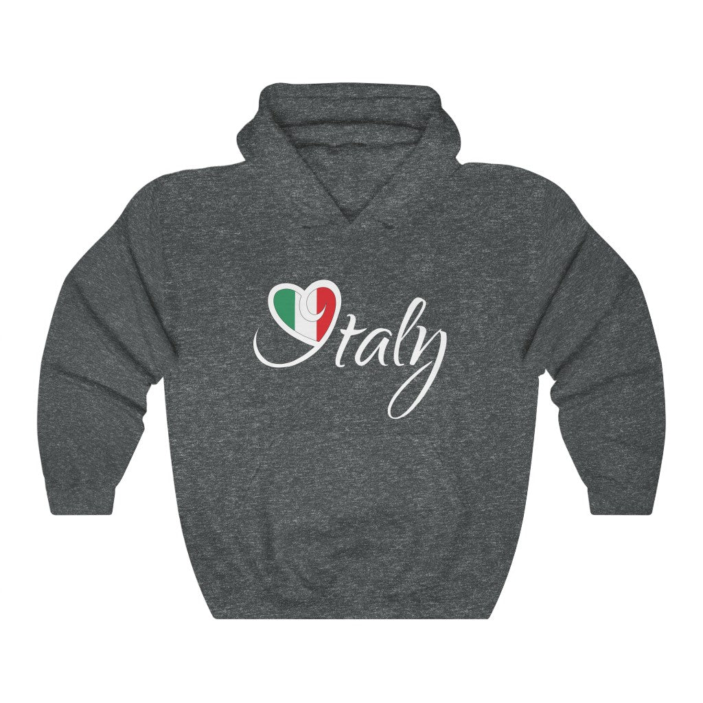 I Love Italy Travel Lover Wanderlust Shirt | Wanderlust Italian Travel Gift | Unisex Hooded Sweatshirt