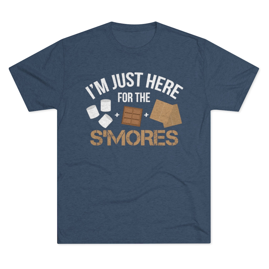 Smores Campfire Funny Camping Shirt | S'Mores Camping Gift | Men's  Tri-blend T-shirt