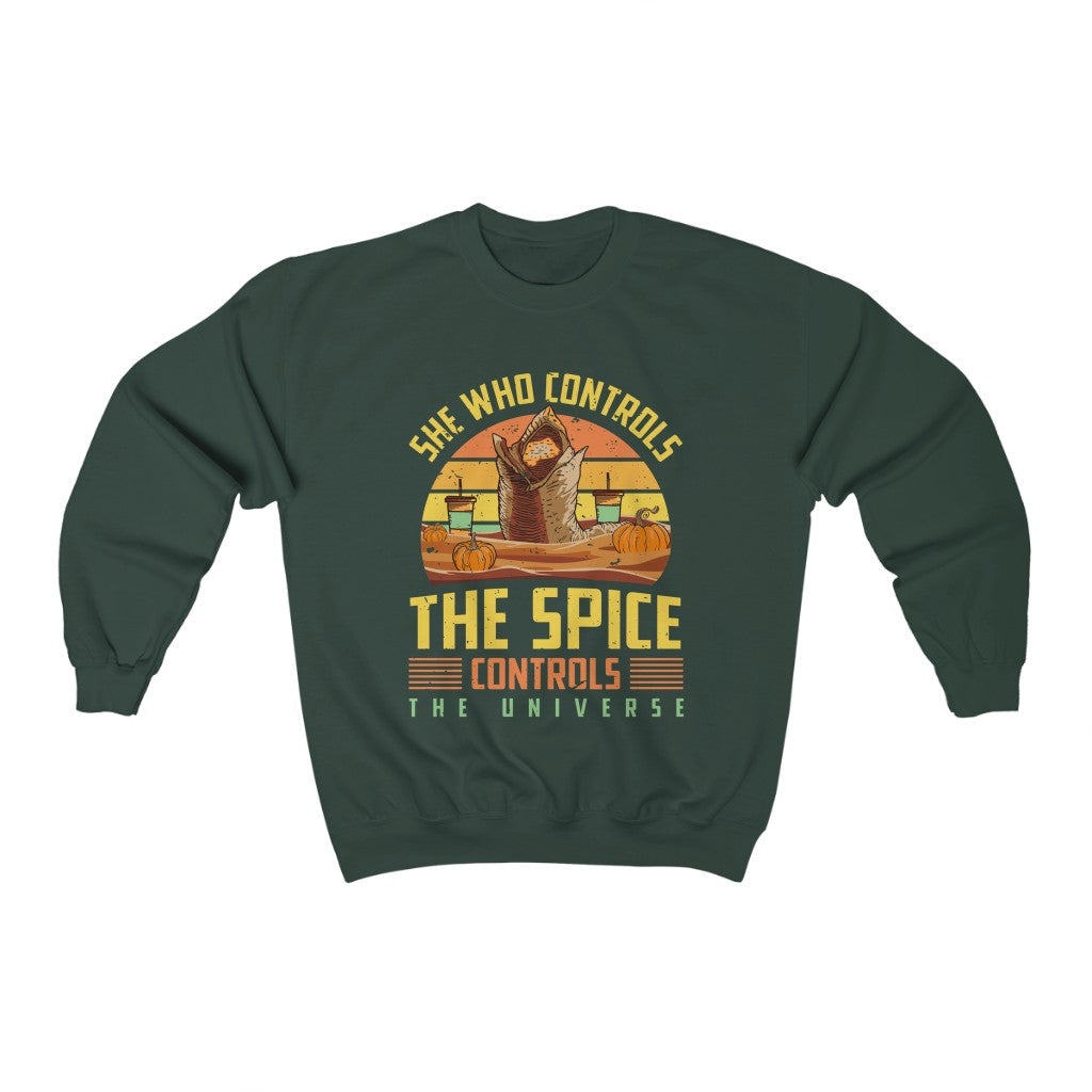 Dune Pumpkin Spice Funny Fall Shirt | Sci Fi Dune Gift | Gift For Her | Unisex Crewneck Sweatshirt