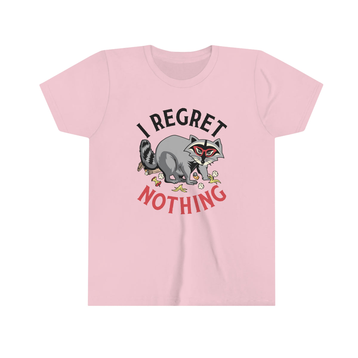 I Regret Nothing Funny Raccoon Shirt | Weird Gifts | Raccoon Gifts | Youth Jersey T-shirt