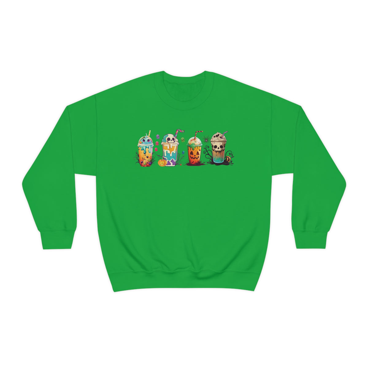 Fall Boba Tea Sweatshirt | Halloween Bubble Tea Shirt | Spooky Halloween Shirt | Bubble Tea Gift For Her | Unisex Crewneck Sweatshirt