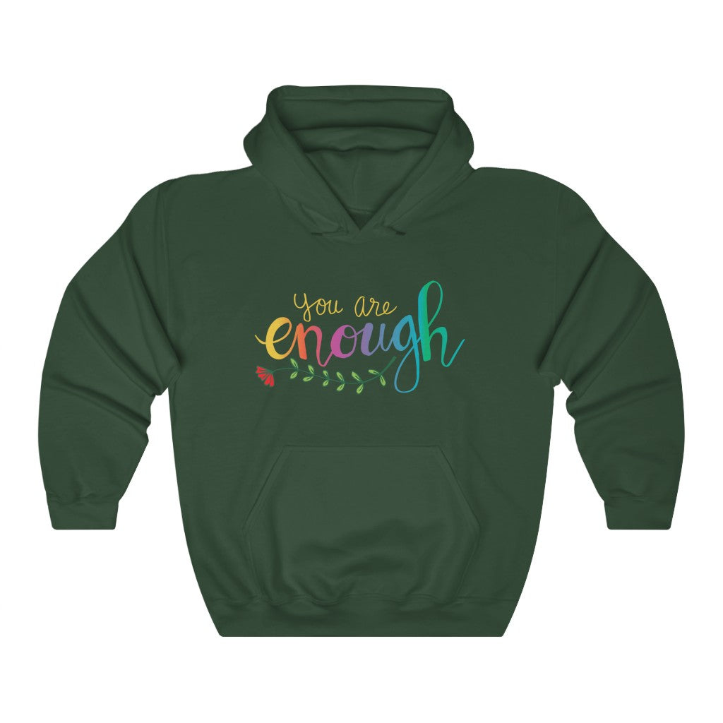 You Are Enough Girl Power Psychology Shirt | Psychologist Gift | Unisex Hooded Sweatshirt
