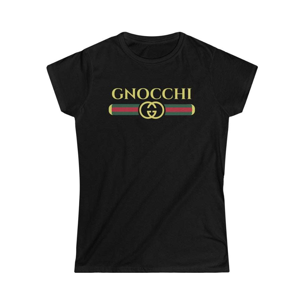Gnocchi Pasta Funny Italian Shirt | Italy World Travel Gift | Women's Slim-fit Soft Style Tee