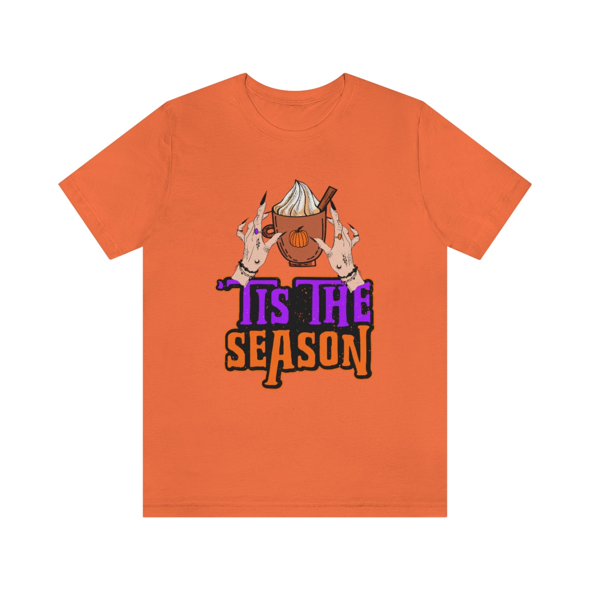 Tis the Season Pumpkin Spice Witch Shirt | Halloween Shirt | Coffee Shirt | Unisex Jersey T-shirt