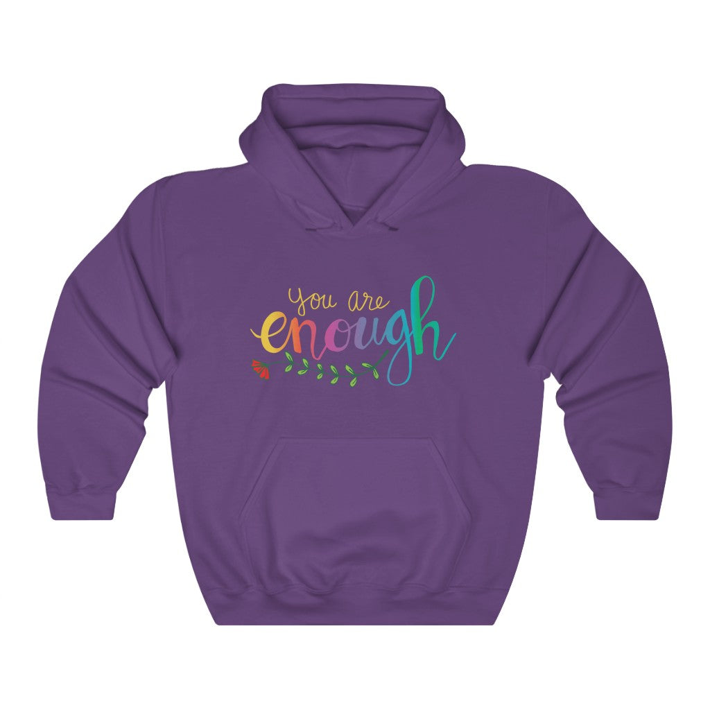 You Are Enough Girl Power Psychology Shirt | Psychologist Gift | Unisex Hooded Sweatshirt