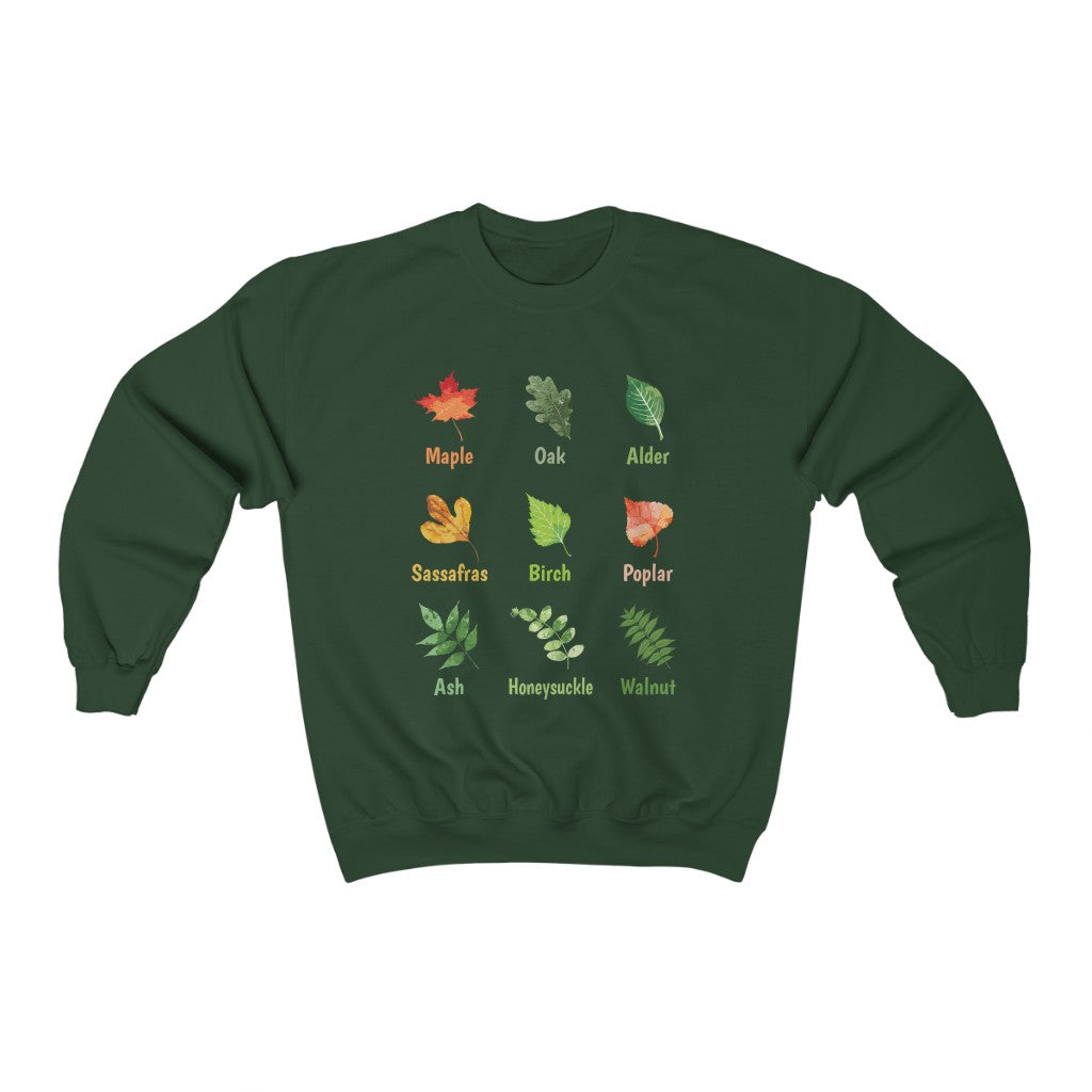 Oak Leaf Fall Leaves T-shirt | Autumn Garden Teacher Gifts | Unisex Crewneck Sweatshirt