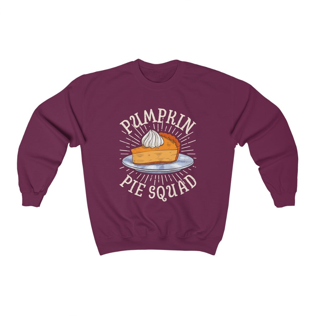 Pumpkin Pie Squad Goals Fall Shirt | Thanksgiving Holiday | Unisex Crewneck Sweatshirt