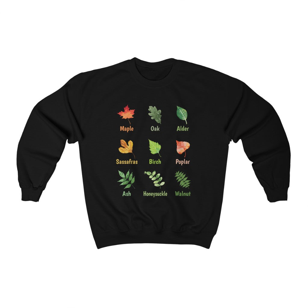 Oak Leaf Fall Leaves T-shirt | Autumn Garden Teacher Gifts | Unisex Crewneck Sweatshirt