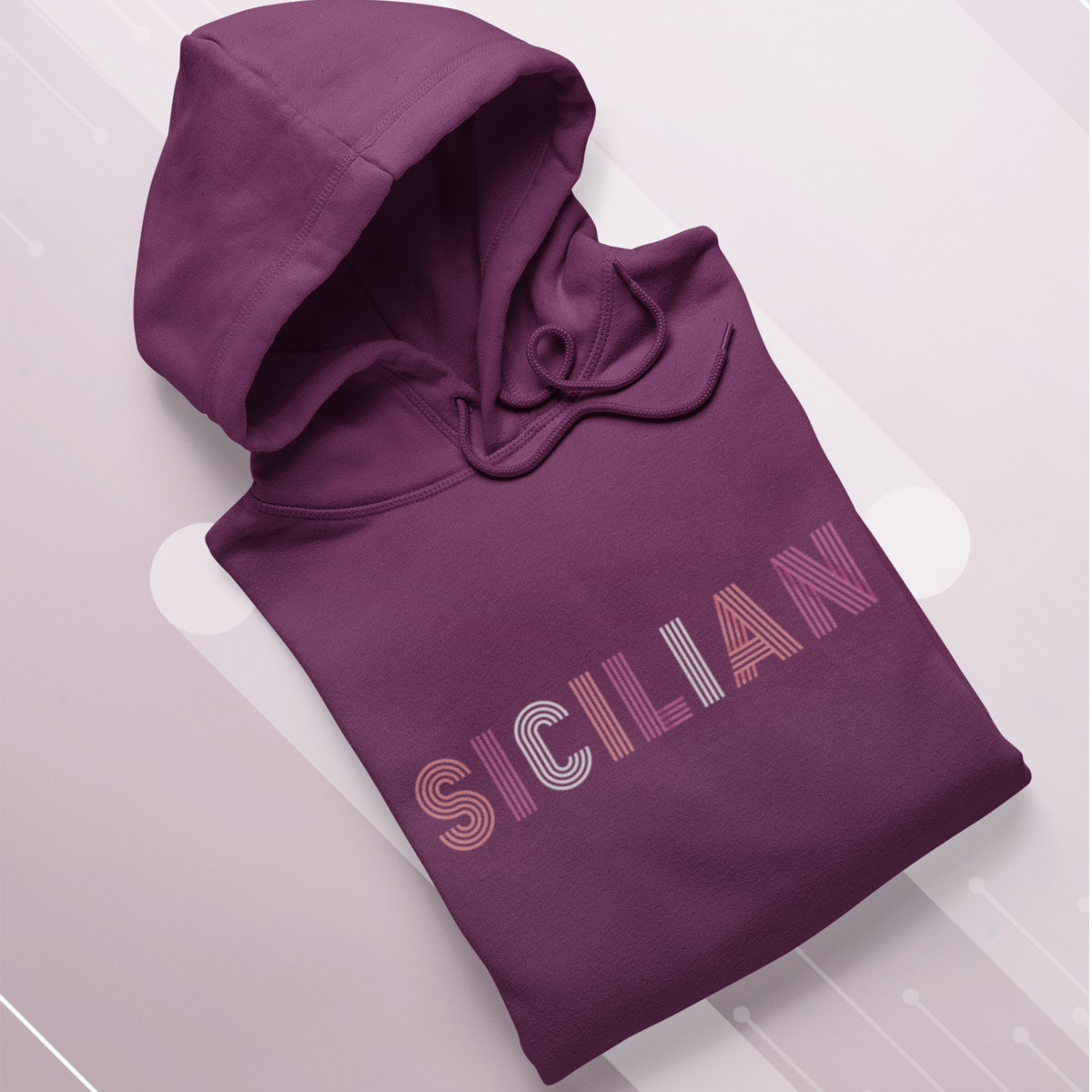 Sicilian Italian Heritage Shirt | Sicily World Travel Gift | Unisex Hooded Sweatshirt