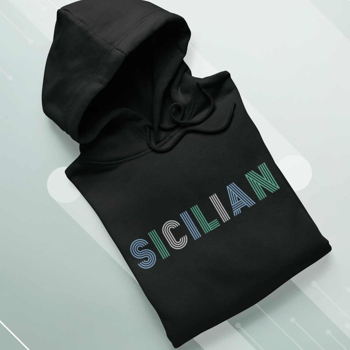 Sicilian Italian Heritage Shirt | Sicily World Travel Gift | Unisex Hooded Sweatshirt