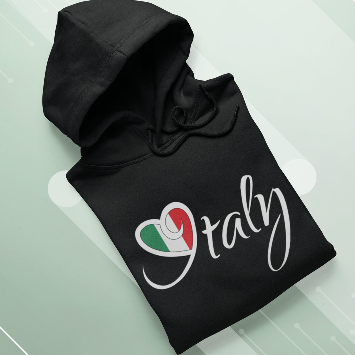 I Love Italy Travel Lover Wanderlust Shirt | Wanderlust Italian Travel Gift | Unisex Hooded Sweatshirt