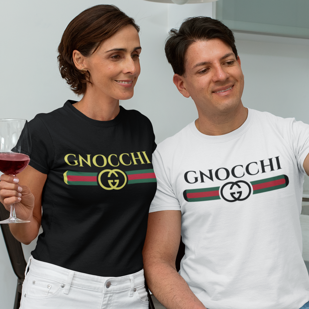 Gnocchi Pasta Funny Italian Shirt | Italy World Travel Gift | Bella Canvas Unisex Jersey T-shirt