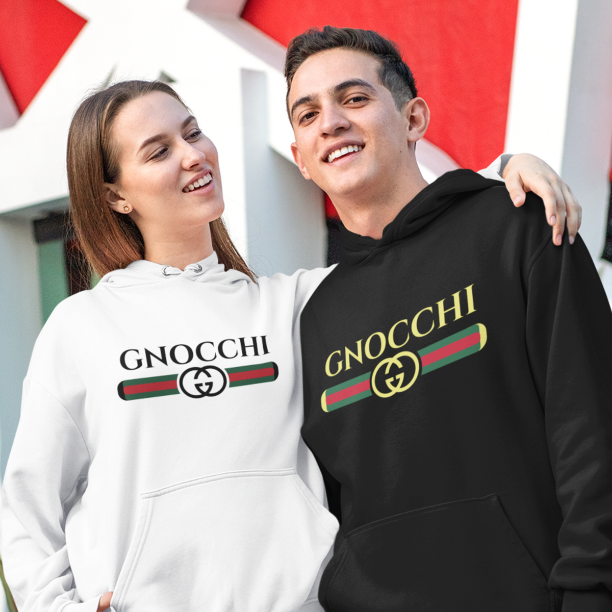 Gnocchi Pasta Funny Italian Shirt | Italy World Travel Gift | Unisex Hooded Sweatshirt