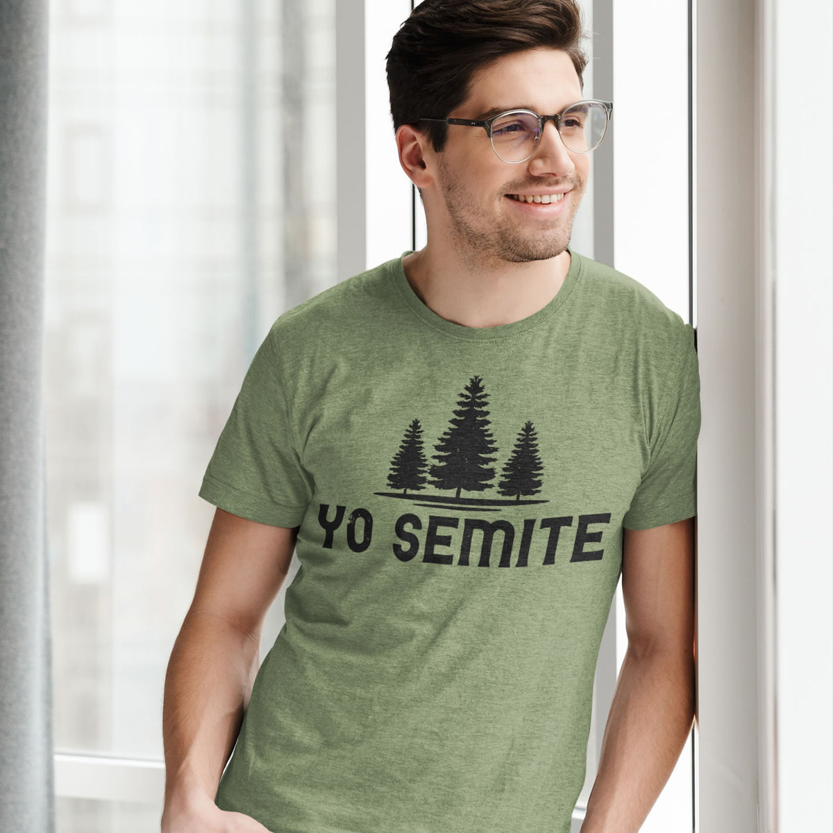 Yo Semite Yosemite Funny Jewish Shirt | Yosemite Camping Gift | Unisex Jersey T-shirt
