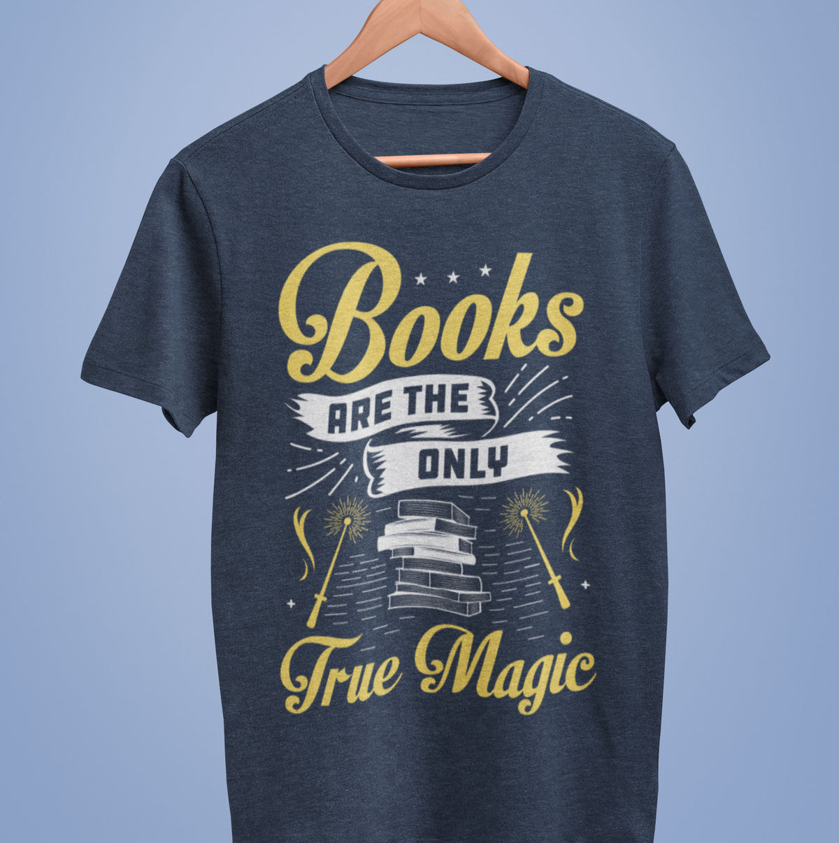 Book Magic Funny Book Worm Reading Shirt | Book Lover Gift | Unisex Soft Style T-Shirt