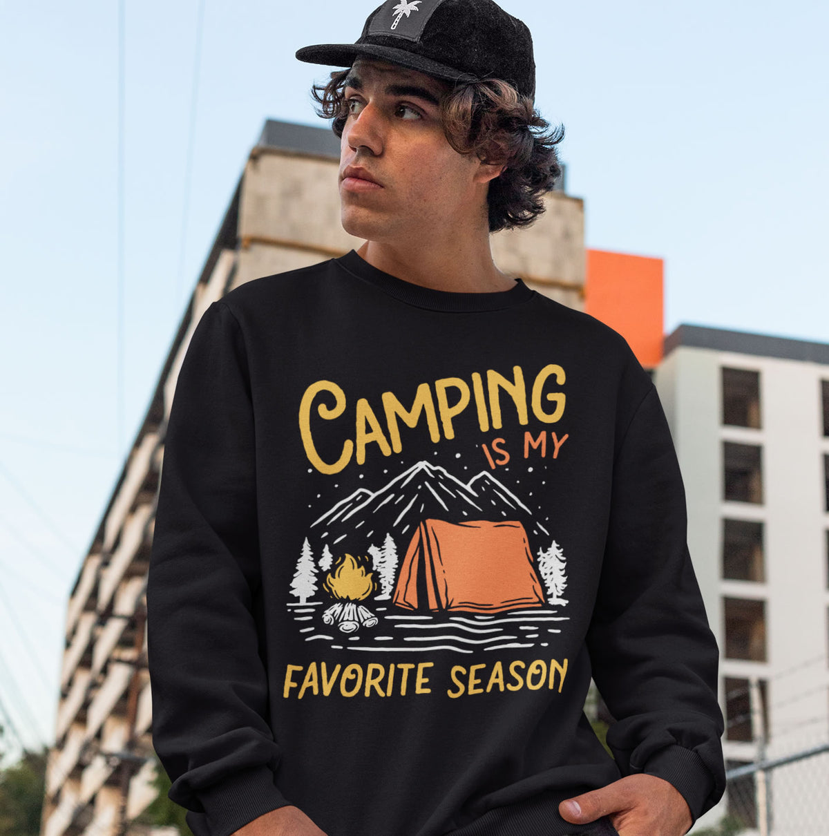 Camping Season Outdoor Adventure Shirt | Camping Gift | Unisex Crewneck Sweatshirt